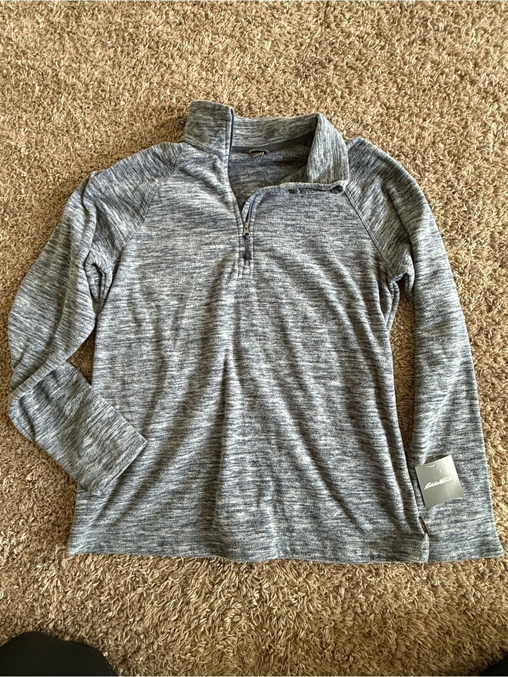 Eddie Bauer Blue Heather Pullover Sweater